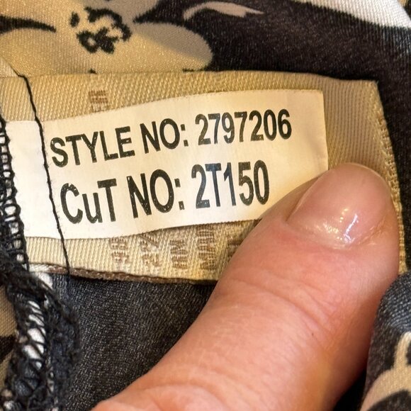 Jonathan Martin Dress Wrap Midi Sleeveless Floral Black Red White Sz 8 #279206 - Picture 10 of 12